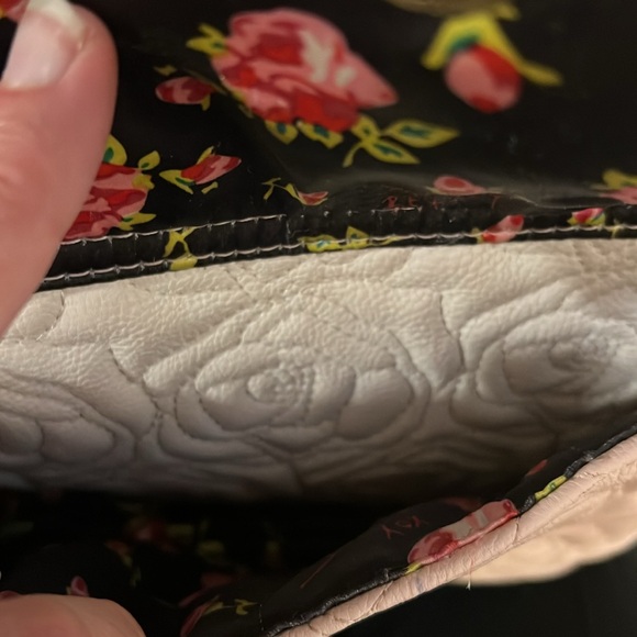 Betsey Johnson Faux Leather Flower Back Pack - Picture 6 of 14